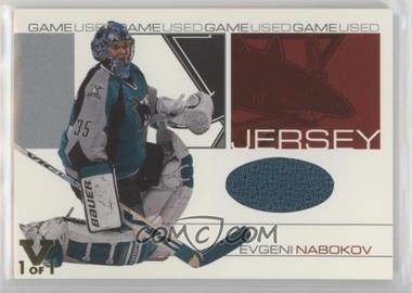 2001-02 In the Game Be A Player Signature Series - Game-Used Jersey - ITG Vault Gold #GJ-98 - Evgeni Nabokov /1