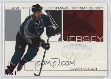 2001-02 In the Game Be A Player Signature Series - Game-Used Jersey - ITG Vault Ruby #GJ-55 - Owen Nolan /1