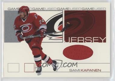 2001-02 In the Game Be A Player Signature Series - Game-Used Jersey #GJ-97 - Sami Kapanen /60