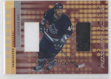 2001-02 In the Game Be A Player Signature Series - Stick and Jersey #GSJ-68 - Todd Bertuzzi /60