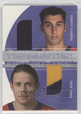 2001-02 In the Game Be A Player Signature Series - Teammates Jerseys #TM-13 - Roberto Luongo, Pavel Bure