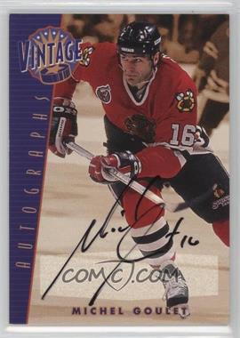 2001-02 In the Game Be A Player Signature Series - Vintage Autographs #VA-32 - Michel Goulet