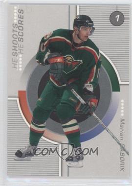 2001-02 In the Game Be A Player Update - He Shoots He Scores Redemptions #_MAGA - Marian Gaborik