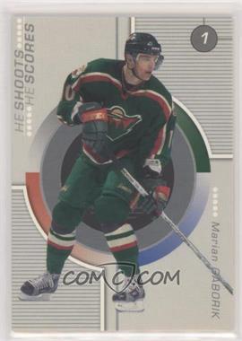 2001-02 In the Game Be A Player Update - He Shoots He Scores Redemptions #_MAGA - Marian Gaborik