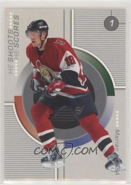 2001-02 In the Game Be A Player Update - He Shoots He Scores Redemptions #_MAHO - Marian Hossa