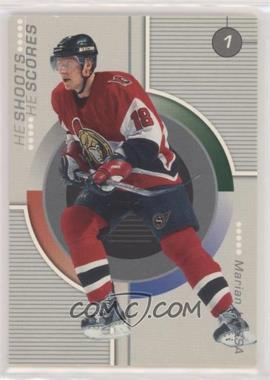 2001-02 In the Game Be A Player Update - He Shoots He Scores Redemptions #_MAHO - Marian Hossa