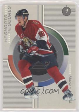 2001-02 In the Game Be A Player Update - He Shoots He Scores Redemptions #_MAHO - Marian Hossa
