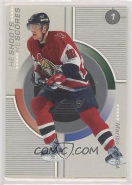 2001-02 In the Game Be A Player Update - He Shoots He Scores Redemptions #_MAHO - Marian Hossa