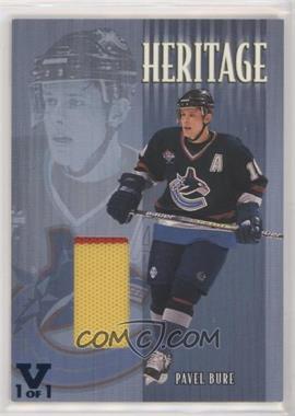 2001-02 In the Game Be A Player Update - Heritage Jerseys - ITG Vault Sapphire #H-09 - Pavel Bure /1