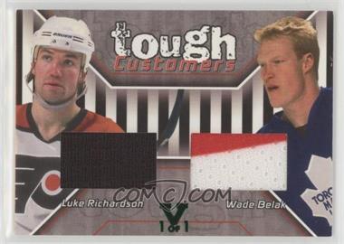 2001-02 In the Game Be A Player Update - Tough Customers Jerseys - ITG Vault Emerald #TC-25 - Luke Richardson, Wade Belak /1