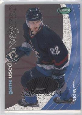 2001-02 In the Game Parkhurst - Game Used Jersey #PJ-12 - Daniel Sedin