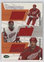 Steve Yzerman, Dominik Hasek, Brendan Shanahan #/30