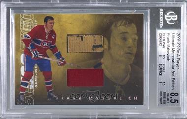 2001-02 In the Game Ultimate Memorabilia 2nd Edition - 500 Goal Scorers Stick and Jersey #_FRMA - Frank Mahovlich /40 [BGS 8.5 NM‑MT+]
