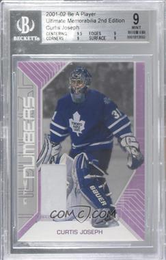 2001-02 In the Game Ultimate Memorabilia 2nd Edition - Game Used - Jersey In The Numbers #_CUJO - Curtis Joseph /20 [BGS 9 MINT]