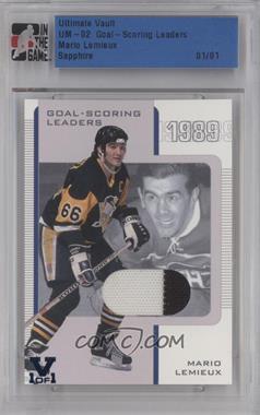 2001-02 In the Game Ultimate Memorabilia 2nd Edition - Goal-Scoring Leaders - 14-15 ITG Ultimate Vault #_MALE - Mario Lemieux /1 [Uncirculated]