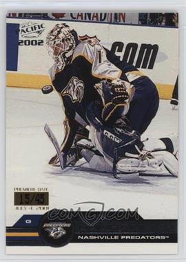 2001-02 Pacific - [Base] - Premiere Date #216 - Mike Dunham /45