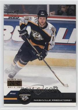 2001-02 Pacific - [Base] - Premiere Date #217 - Scott Hartnell /45