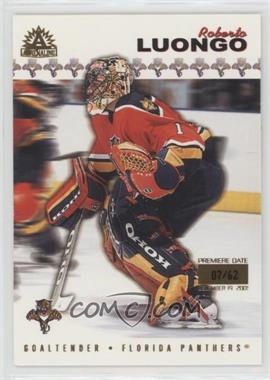 2001-02 Pacific Adrenaline - [Base] - Premiere Date #83 - Roberto Luongo /62