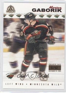 2001-02 Pacific Adrenaline - [Base] - Premiere Date #92 - Marian Gaborik /62