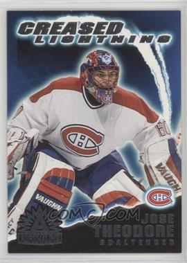 2001-02 Pacific Adrenaline - Creased Lightning #10 - Jose Theodore