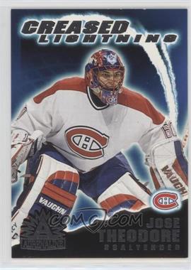 2001-02 Pacific Adrenaline - Creased Lightning #10 - Jose Theodore