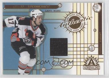 2001-02 Pacific Adrenaline - Game-Worn Jerseys #3 - J.P. Dumont