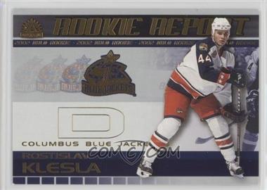 2001-02 Pacific Adrenaline - Rookie Report #7 - Rostislav Klesla