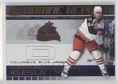 2001-02 Pacific Adrenaline - Rookie Report #7 - Rostislav Klesla