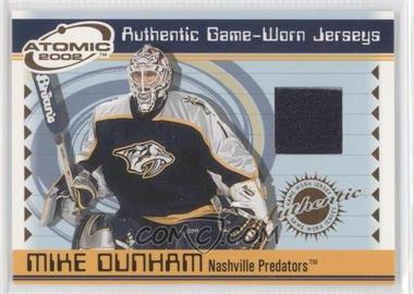 2001-02 Pacific Atomic - Game-Worn Jerseys #34 - Mike Dunham