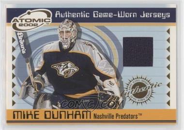 2001-02 Pacific Atomic - Game-Worn Jerseys #34 - Mike Dunham