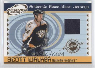 2001-02 Pacific Atomic - Game-Worn Jerseys #36 - Scott Walker