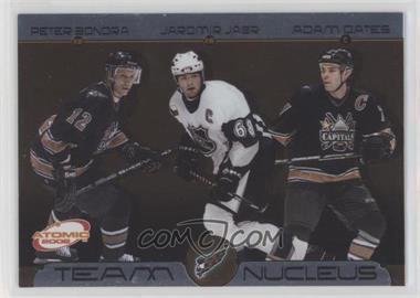 2001-02 Pacific Atomic - Team Nucleus #15 - Peter Bondra, Jaromir Jagr, Adam Oates