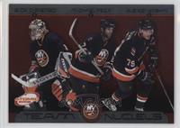 Rick DiPietro, Michael Peca, Alexei Yashin