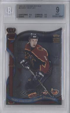 2001-02 Pacific Crown Royale - [Base] #6 - Dany Heatley [BGS 9 MINT]