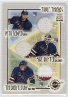 Petr Nedved, Mike Richter, Theoren Fleury [EX to NM]