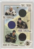 Mike Modano, Pierre Turgeon, Derian Hatcher