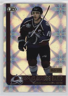 2001-02 Pacific Heads Up - [Base] - Premiere Date #26 - Joe Sakic /105