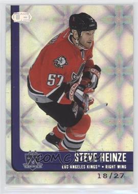 2001-02 Pacific Heads Up - [Base] - Silver #45 - Steve Heinze /27
