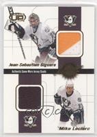 Jean-Sebastien Giguere, Mike Leclerc, Teemu Selanne, Guy Hebert