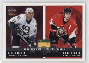 2001-02 Pacific Prism Gold McDonald's - Hometown Pride #1 - Jeff Friesen, Wade Redden