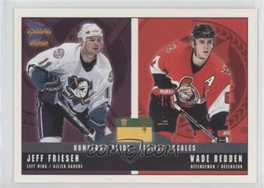 2001-02 Pacific Prism Gold McDonald's - Hometown Pride #1 - Jeff Friesen, Wade Redden