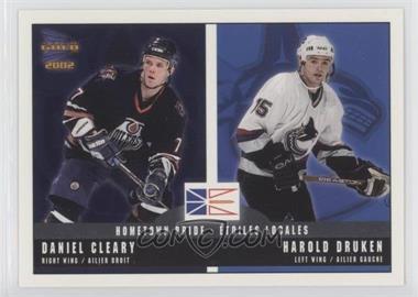 2001-02 Pacific Prism Gold McDonald's - Hometown Pride #8 - Daniel Cleary, Harold Druken