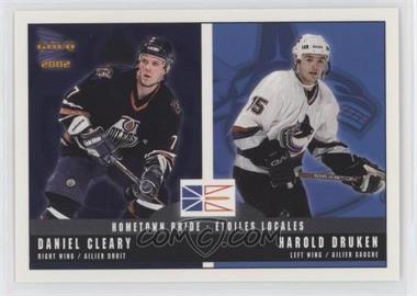 2001-02 Pacific Prism Gold McDonald's - Hometown Pride #8 - Daniel Cleary, Harold Druken