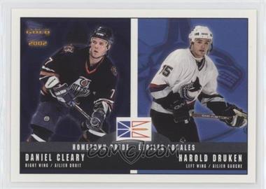 2001-02 Pacific Prism Gold McDonald's - Hometown Pride #8 - Daniel Cleary, Harold Druken