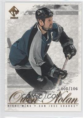 2001-02 Pacific Private Stock - [Base] - Gold #86 - Owen Nolan /106