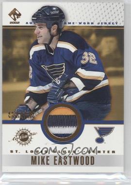 2001-02 Pacific Private Stock - Game-Used Gear - Patch #87 - Mike Eastwood