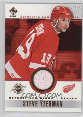 2001-02 Pacific Private Stock - Game-Used Gear #45 - Steve Yzerman