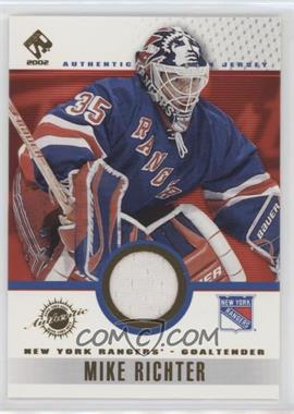 2001-02 Pacific Private Stock - Game-Used Gear #69 - Mike Richter