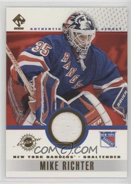 2001-02 Pacific Private Stock - Game-Used Gear #69 - Mike Richter