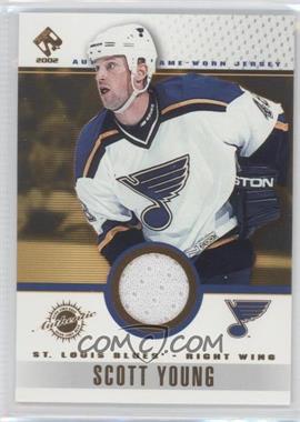 2001-02 Pacific Private Stock - Game-Used Gear #90 - Scott Young